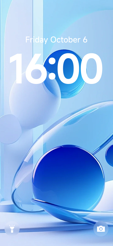 Pink tulip lock screen preview